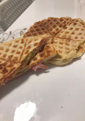 Φωτογραφία της συνταγής Πίτσα βάφλα