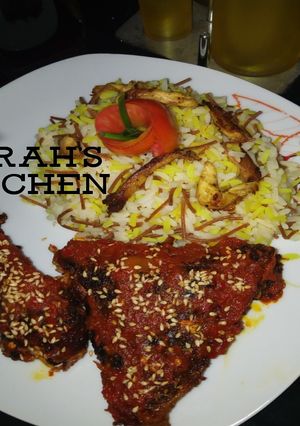 A picture of Teriyaki chicken.