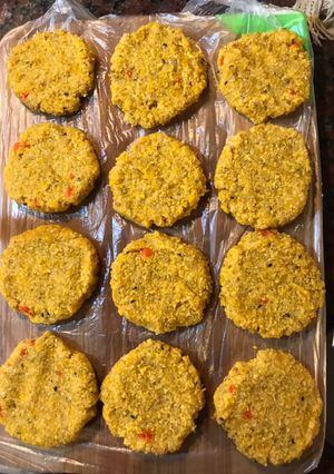 Una foto de Medallones de zapallo y quinoa