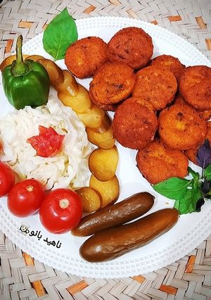 عکسی از دستور فلافل بدون نخود (فلافل دال عدس) 😍 Lentil falafel