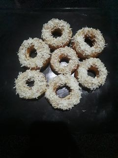 Foto resep Donat topping keju tiramisu cream
