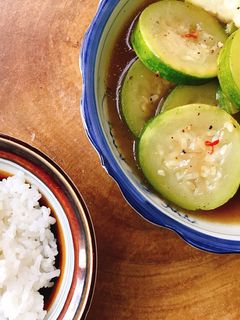 Hình của món Bầu sao kho tiêu.