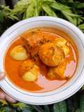 Gulai Telur daun Tapak Leman