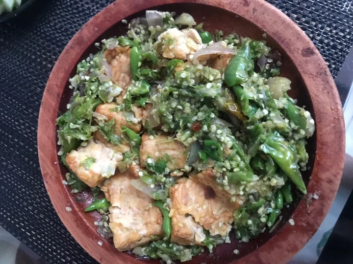Cara Mudah Menyiapkan Resep Tempe penyet sambel ijo yang Menggugah Selera Anti Ribet, Lezat