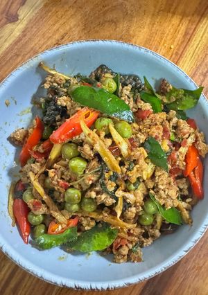 รูปของ ผัดเผ็ดหมูสับ