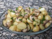 Una foto de papines de champiñones