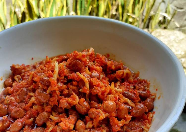 dari awal hingga akhir Membuat Sambal Teri Kacang Jadi, Enak Banget