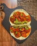Tacos de camarones a la diabla