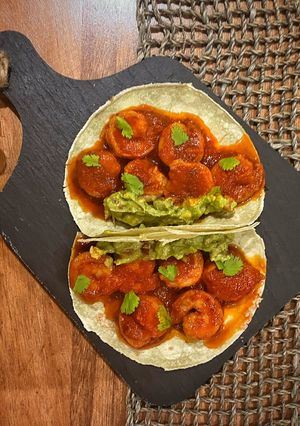 A picture of Diabla Shrimp Tacos.