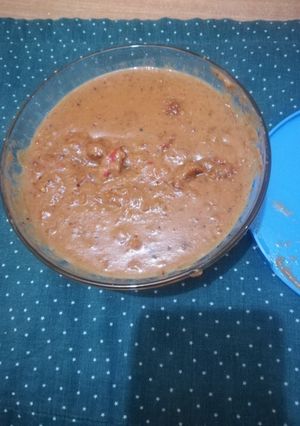 A picture of Groundnut sauce.