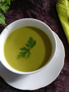 Una foto de Crema de guisantes