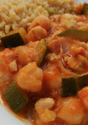 Una foto de Tajine de pollo a la marroquí