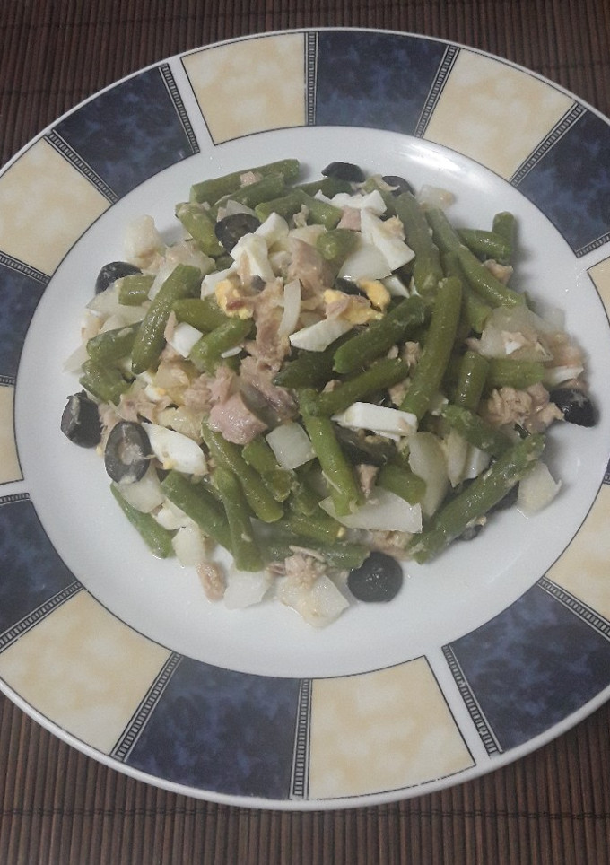 Una foto de Ensalada de judías verdes