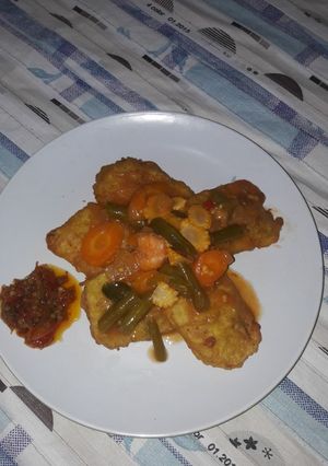 Foto resep Tempe mendoan saus asem manis
