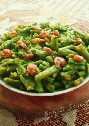 A picture of Shrimp with Green Beans Stir Fry.