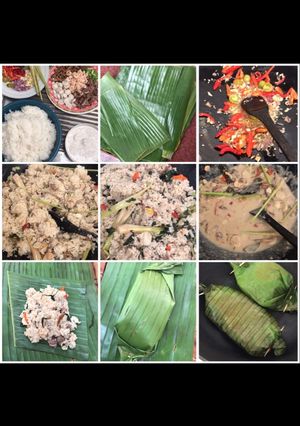 Foto resep Nasi bakar gurih dan pedas