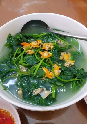 Hình của món Canh rau lang nấu nghêu.