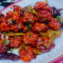 A picture of Crispy Chilli Prawns.