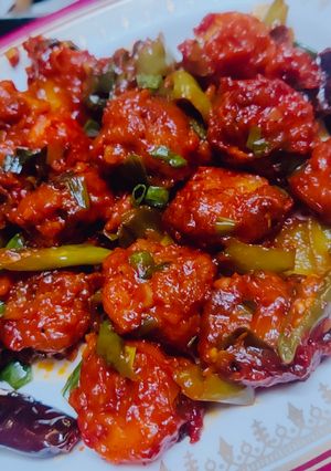 A picture of Crispy Chilli Prawns.