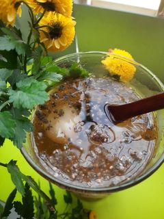 Hình của món Trà vải hạt chia.