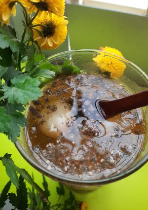 Hình của món Trà vải hạt chia.