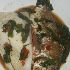 Fresh fish peppersoup A picture of Fresh fish peppersoup.