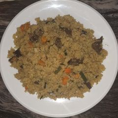 A picture of Stir fry couscous.