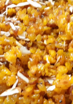 A picture of Mithi Boondi.