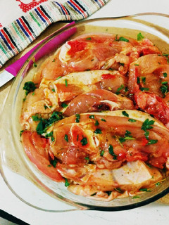 Una foto de Pollo adobado para barbacoa!!