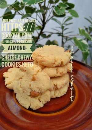 Foto resep Almond Cheese Chewy Cookies *Keto