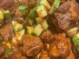 Costilla de cerdo en salsa con calabaza