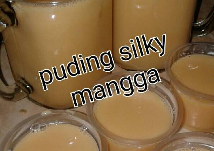 Puding silky mangga