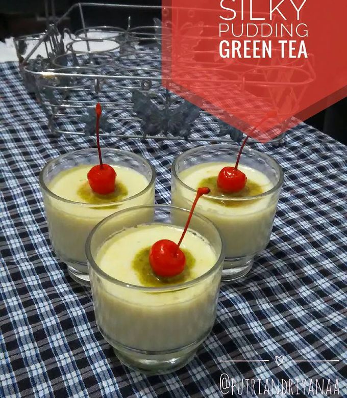 Foto resep Silky pudding green tea