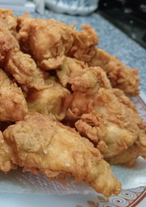 Una foto de Solomillos de Pollo Estilo KFC 🍗 🍗