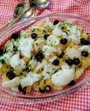 Insalata di baccalà patate olive nere