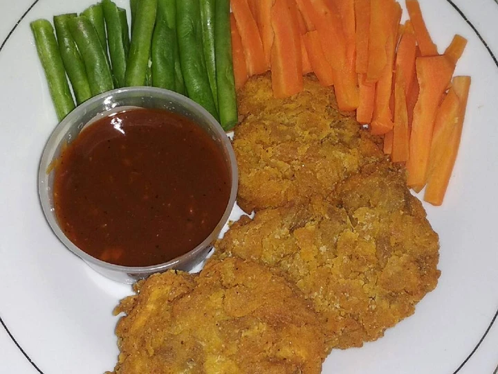 Cara Mudah Membikin Resep Beef steak crispy saus barbeque yang Enak Banget Anti Ribet, Uenak Banget