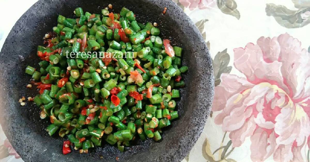 Resep Pecok / Reuceuh Kacang Panjang oleh Teresa N Azani 