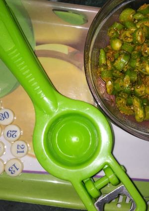 A picture of Chopped green chilli achari.