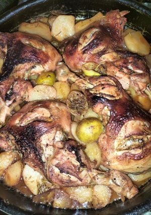 صورة لوصفة صينية البطاطس بالدجاج بالثوم والليمون