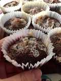 Muffins de brownie y Oreo - apto veganos