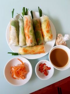 Hình của món Gỏi Cuốn Chay.