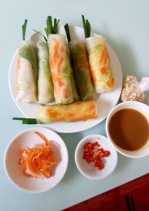 Hình của món Gỏi Cuốn Chay.