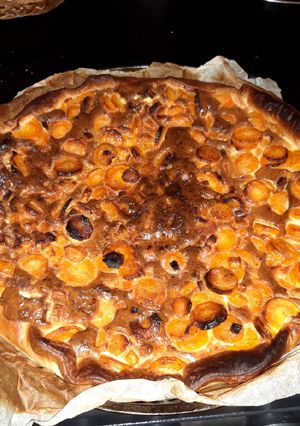 Une photo de Tarte à la carotte et au brie