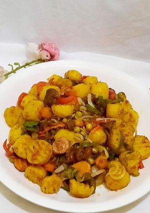 A picture of Veggies fried irish potatoe.
