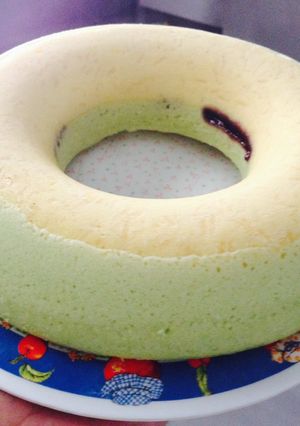 Foto resep Bolu kukus keju pandan