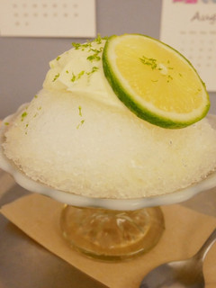 A picture of Refreshing 'Lemon Cheesecake Japanese Shaved Ice' with a Sweet and Tart Summer Flavor.