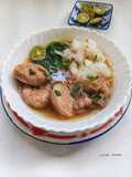 Bakso Gepeng Kwetiau Kuah Bening