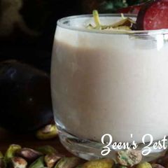A picture of Plum Pistachio Shrikhand.