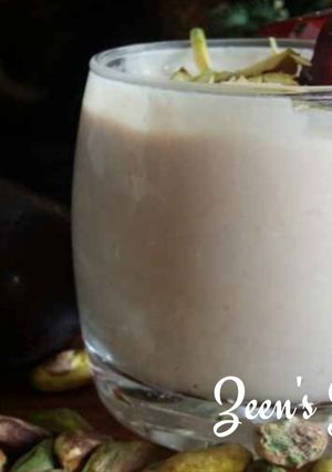 A picture of Plum Pistachio Shrikhand.