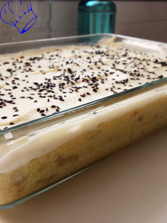 Una foto de Pastel de mijo con falsa bechamel de coliflor